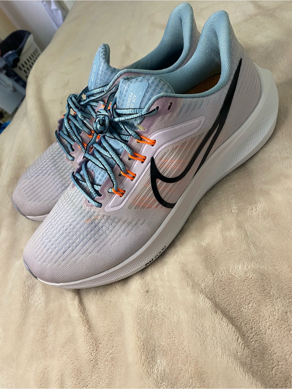 Women's Nike Air Zoom Pegasus 39 Running Shoes Doll Iris Whisper Purple Size 10